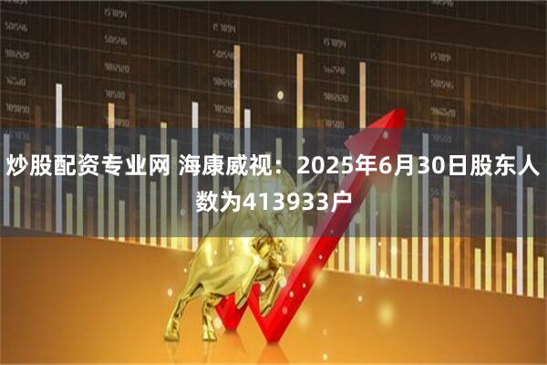 炒股配资专业网 海康威视：2025年6月30日股东人数为413933户